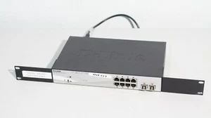 D-Link DGS-1210-10P - Switch 8 Port PoE Gb + 2 SFP + 2 Modules TL-SM311LM + Rack - Photo 1/9