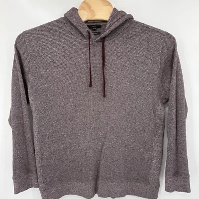 Vince Men's XXL 2XL Purple Pima Cotton Hoodie Sweater Waffle Knit Top Pullover - Image 1 of 4