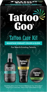 Tattoo Goo Aftercare Kit Includes Antimicrobial Soap,Balm,and Lotion,Tattoo Care - Picture 1 of 13