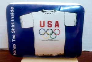 90's Olympic Vintage T-shirt L Olympic Rings Hanes 36USC380 - Picture 1 of 7