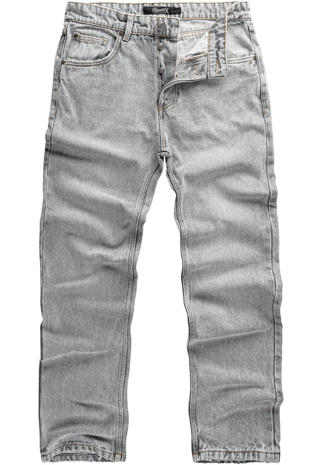 Herren Loose-Fit 90s Denim Jeans Hose Straight Baggy R7025 - Bild 1 von 1