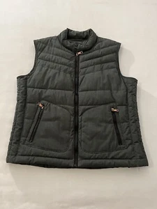 Zara Man Quilted Puffer Vest Mens Size XL Dark Gray - Picture 1 of 9