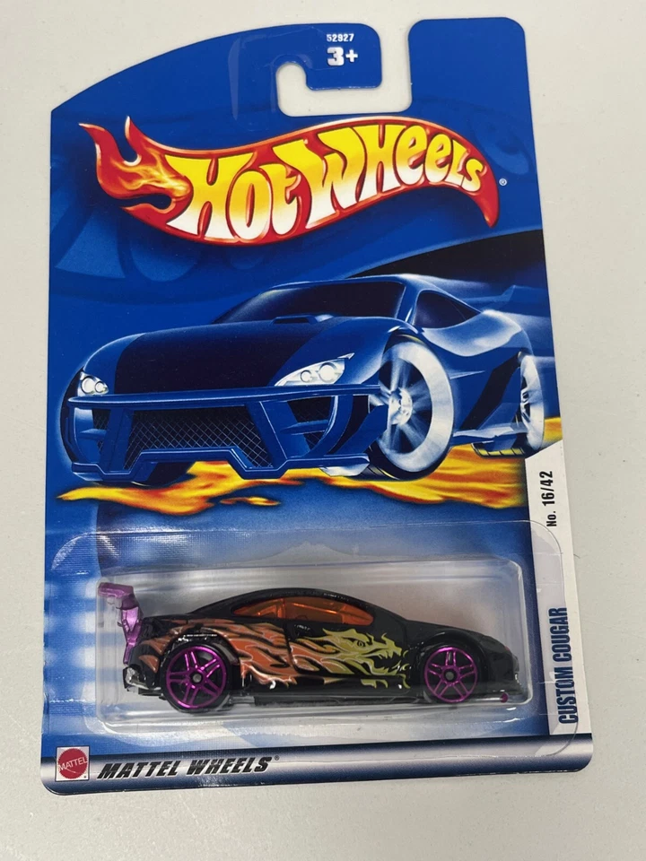 2002 Hot Wheels First Editions #16/42, Custom Cougar, Black, Collector #28 A14 - Image 1 of 2