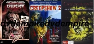 Creepshow DVD Collection 1 2 & 3 Stephen King DVD New Australian Release - Picture 1 of 1