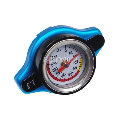 New For Racing Thermostatic Gauge Radiator Cap 1.3 bar Big Head Water Temp Meter - Image 1 of 4