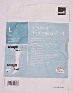 mediven thrombexin 18 AG Schenkelstrümpfe L geschl. Spitze Neu mit Rechnung - Bild 1 von 3