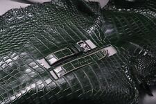 Dark Green Crocodile Handmade Watch Strap Band