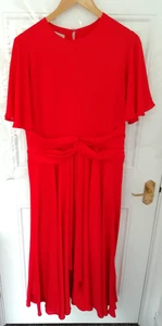 Vestido Hobbs London Talla 14 Rojo Ocasión Sensación Sedosa Maxi Largo Forrado Damas Inteligente - Imagen 1 de 15