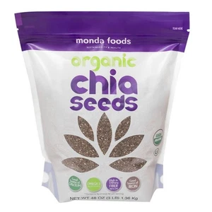 Bio Chia Samen von Monda Foods 3 Pfund koscher glutenfrei ballaststoffreich - Bild 1 von 3