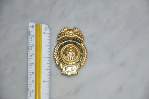 Vintage VFW Fire Department Commissioner Obsolete National Home Badge - Picture 1 of 5