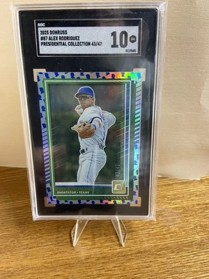 2025 Donruss Alex Rodriguez #87 [Presidential Collection] 43/47 GEM MINT 10 - Изображение 1 из 2