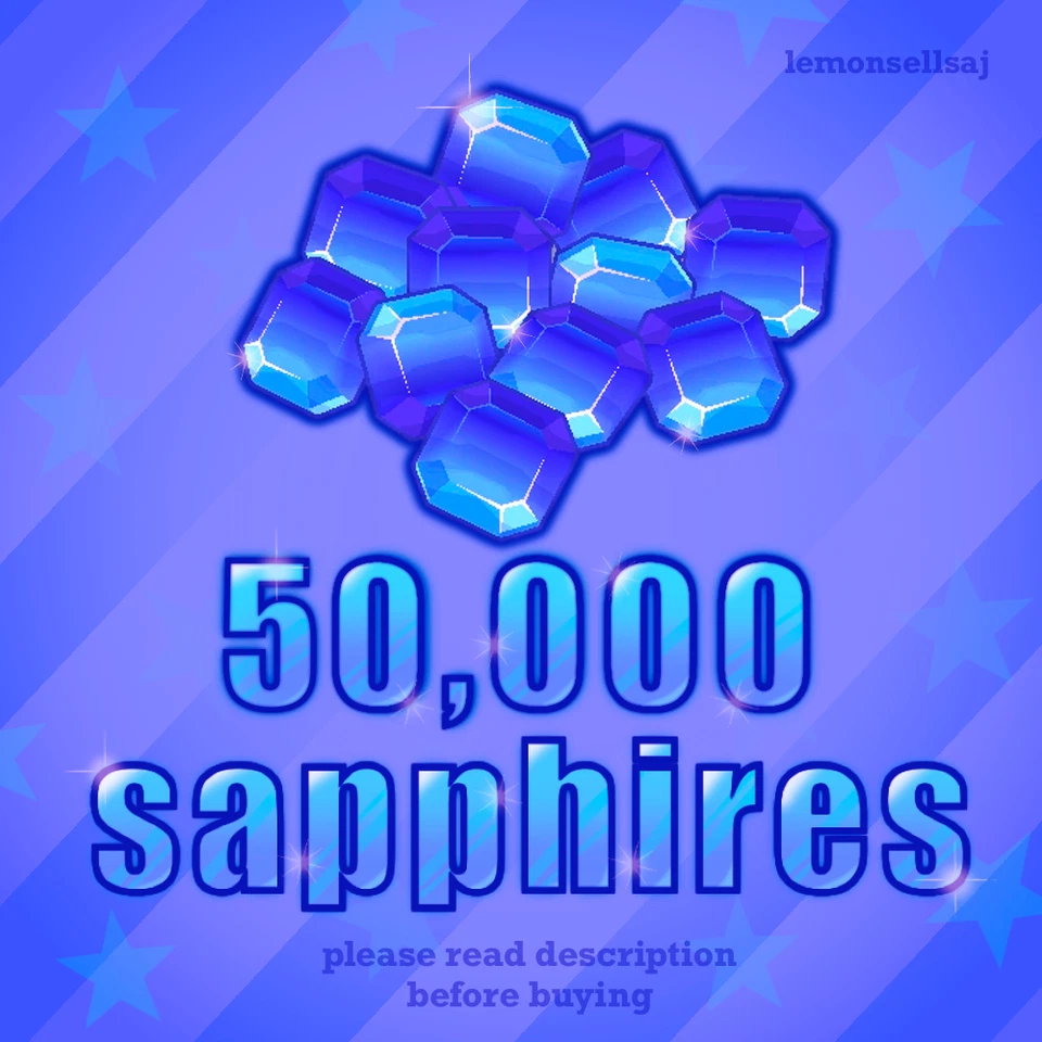 AJPW Sapphires 50K Bundle || READ DESCRIPTION! || Animal Jam PLAY WILD Sapphires