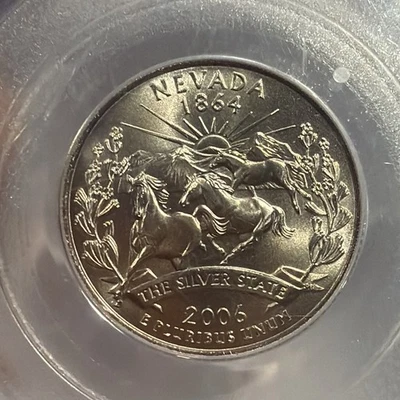 2006-D Nevada Quarter PCGS MS 67 business strike Satin Finish CC004 - Image 1 of 4