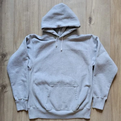 Warehouse & Co 484 Reverse Weave Hooded Sweatshirt - Heather Grey - Size XL - Image 1 of 4