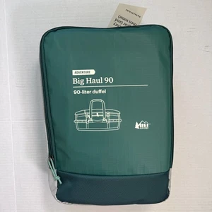REI Co-op Big Haul Duffel Bag 90 Liter Travel Luggage Ripstop NEW Jasper Green - Picture 1 of 7