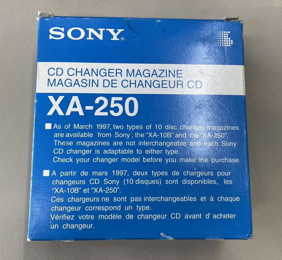 Sony 10-Disc CD Changer Magazine for 12cm/5in CD, XA-250, NOS - Image 1 of 4