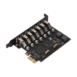 Pcie To Usb 3.0 Expansion Card 5Gbps High Speed 4A Power Supply Via Chip Pcb Wi - Picture 1 of 22