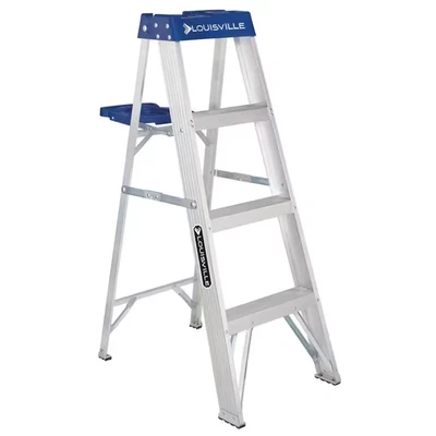 4 Ft. Aluminum Step Ladder with 250 Lbs. Load Capacity Type I Duty Rating - Image 1 of 4