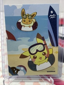 Chinesische Pokémon Eif Origin Collection Beach PT 007 Eevee Pikachu - Bild 1 von 2