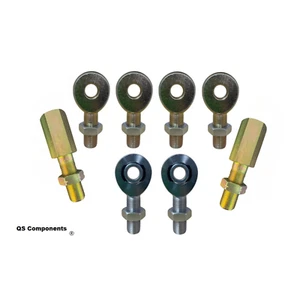 Ladder Bar Rod End Kit 5/8 x 3/4 Moly Front 5/8 x 3/4 Solid Rear 3/4 M To F Adj - Picture 1 of 6