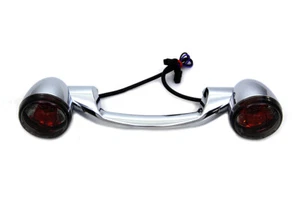 HARLEY Chrome Steel Revox Turn Signal Bar with Lamps fits 2000-2017 FLST, 1999- - Picture 1 of 4
