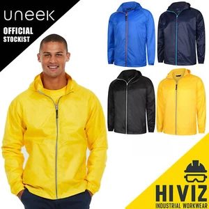 Uneek Active Jacket All Weather Windproof Waterproof Hooded Breathable Jacket - Picture 1 of 7