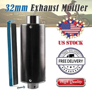 Motorcycle 32mm Exhaust Pipe Muffler For Dirt Pit Bike ATV Quad Trail Bike -/ - Foto 1 di 5