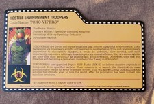 2014 JOECON GI JOE CONVENTION Exclusive COBRA TOXO ZOMBIE FILE CARD ONLY rare