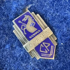 Insignia de servicio vintage de plata 925 10 años Crompton Parkinson con caja - Imagen 1 de 4