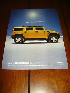 2003 HUMMER H2 ***ORIGINALANZEIGE*** WIE NICHTS ANDERES - Bild 1 von 1