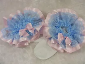 sissy adult baby frilly PINK ankle socks fancy dress kawaii cosplay men ladies  - Picture 1 of 4