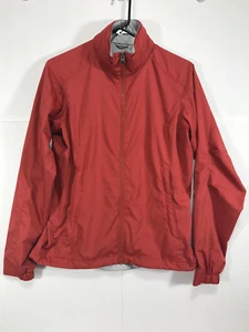 REI Damen Softshell Windbreaker Jacke mit Kapuze Orange durchgehender Reißverschluss Größe S - Bild 1 von 5