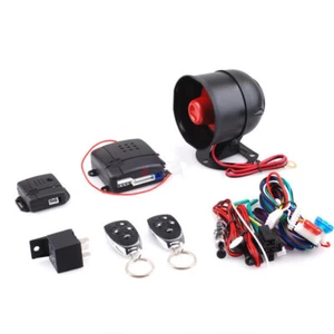 Car Security System Alarm Immobiliser Central Locking + Shock Sensor+2 Remote - Picture 1 of 8