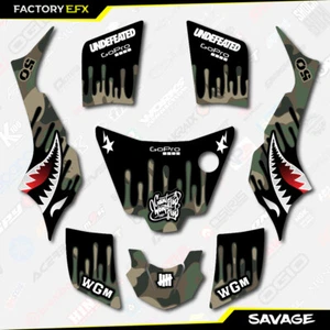 Woodland Savage Racing Graphics Kit fits Suzuki LT50 All Years ATV Decal LT 50 a - Picture 1 of 2
