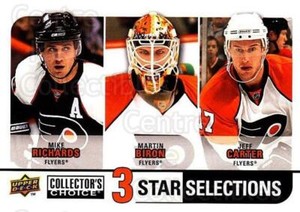 2008-09 Collectors Choice #272 Mike Richards, Martin Biron, Jeff Carter