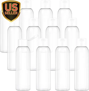 12 Pack 8 Oz Travel Squeeze Bottles with Flip Caps Refillable Empty Plastic C... - Picture 1 of 1