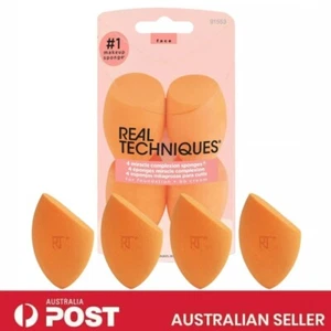 Set of 4 Real Techniques Miracle Complexion New Sponge Foundation Beauty Blender - Picture 1 of 6