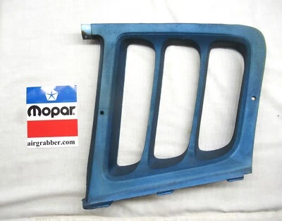 1973 73 1974 74 Dodge Charger SE 1/4 cuarto ventana interior persianas derecha azul Foto 1 de 4