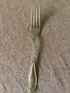 Fork Silverplate 1910 by Lashar Grape Pattern 7-1/2 - Picture 1 of 10