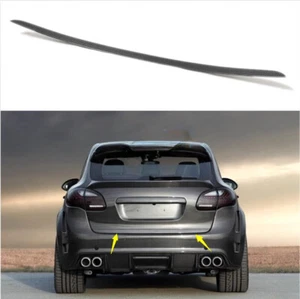 For Porsche Cayenne 958 Real Carbon Fiber Tail Door Trunk Lid Strip Trim 2011-18 - Picture 1 of 7