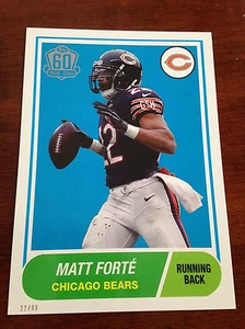 2015 Topps Matt Forte Chicago Bears 60th Anniversary 5x7 Jumbo Card xx/99 - Picture 1 of 1