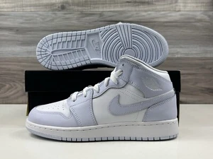 *NEW GS Air Jordan 1 Mid "Cobalt" Bliss Blue White  | Multiple Sizes FD8780 400 - Picture 1 of 13