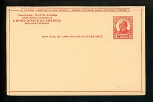 US Postal Stationery UY12a Mint M & R Postal Card 3 Cent McKinley 1926 ( Red ) - Picture 1 of 3