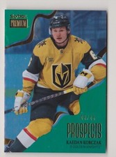 22-23 Skybox Premium Kaedan Korczak /10 Rookie STAR EMERALDS Prospects 2022