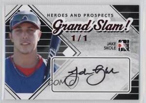 2011 ITG Heroes and Prospects Grand Slam! Ruby 1/1 Jake Skole #GS-JS Auto 0v0