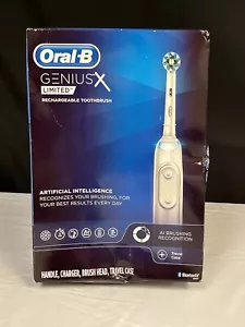 Oral-B Genius X Limited White Bluetooth Rechargeable Toothbrush - Picture 1 of 12