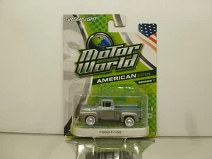 GREENLIGHT 96070 FORD F-100 PICK UP TRUCK - MOTOR WORLD - 1:64 - GOOD IN BLISTER - Imagen 1 de 5