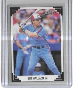 1991 Leaf Preview #6 Tim Wallach Montreal Expos