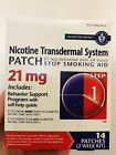 Habitrol Nicotine Transdermal System Patch Stop Smoking Aid Step 1 21 mg 14Ct