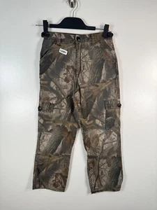 Liberty Kids Boys Realtree Hardwoods Camo Hunting Cargo Pants Brown Sz 8-10 - Picture 1 of 10
